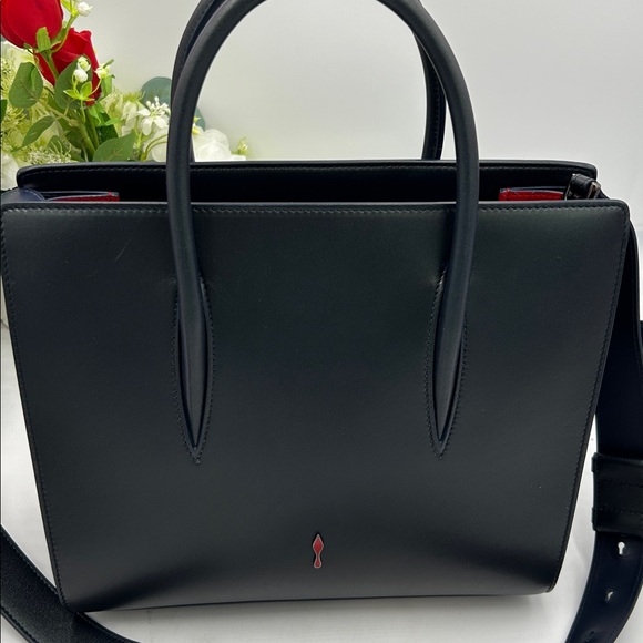 Women's Christian Louboutin studded monogram, leather tote with shoulder strap - Picture 16 of 16